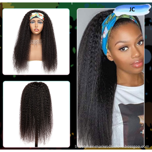 Headband Wig Human Hair For Black Women Headbands For Wig Headband
